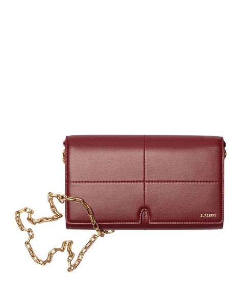 Burberry Snip Leather Wallet On Chain – Bluefly